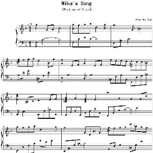 Mika's Song 钢琴谱 Yiruma作曲 SilverRay制谱