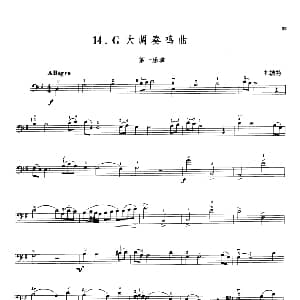 G大调奏鸣曲 大提琴 杜波特
