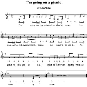 I'm going on a picnic _外国歌谱