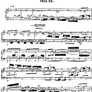 巴赫 平均律钢琴曲集 第二卷 之赋格曲 钢琴谱 巴赫