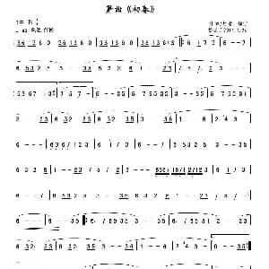 初春 箫谱 徐宁