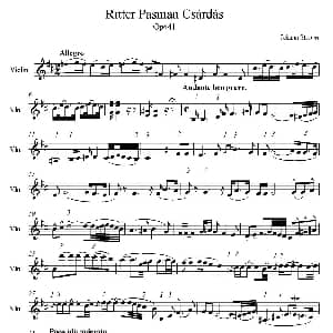 小提琴谱 | Ritter Pasman csárdás Op.441 Johann Strauss 斯特劳斯