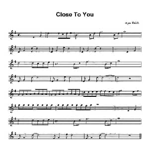 萨克斯谱 | Close To You