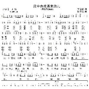 汉中面皮真来劲儿_歌曲简谱_词曲:丁育政 孙卫东