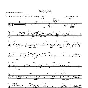 萨克斯谱 | Overjoyed 高音萨克斯