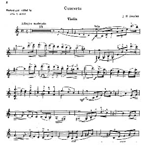 小提琴谱 | Concerto No.1 in a minor A小调第一小提琴协奏曲 Accolay 阿克莱