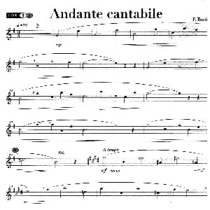 萨克斯谱 | Andante cantabile F Tosti