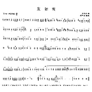 笛子谱 | 发如雪