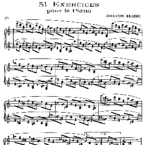 51 Exercises, WoO 6 钢琴谱 Brahms Johannes 勃拉姆斯
