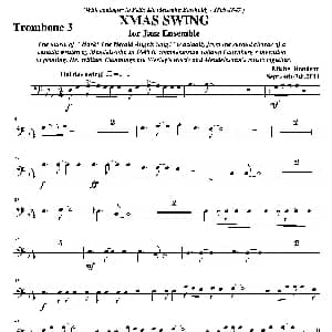 XMAS SWING 第三长号分谱