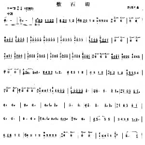 柳琴考级曲目三级 数西调