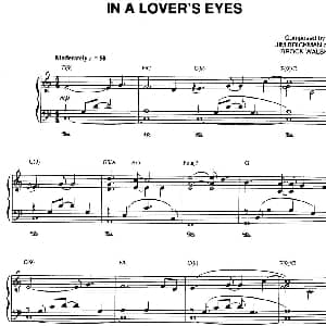 In a Lover's Eyes 钢琴谱 Jim Brickman 金布来克曼