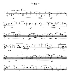 萨克斯谱 | 菲林萨克斯管练习曲 15 弗朗茨 威廉 费林原曲 李志远改编