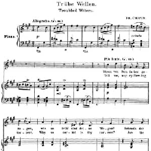 Chopin 17 Polish Songs Op.74,No.3_外国歌谱_词曲: 弗雷德里克 弗朗索瓦 肖邦