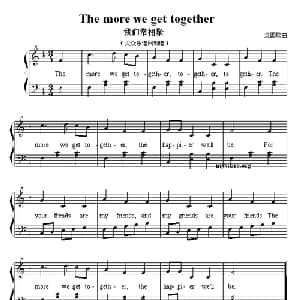 The more we get together_外国歌谱