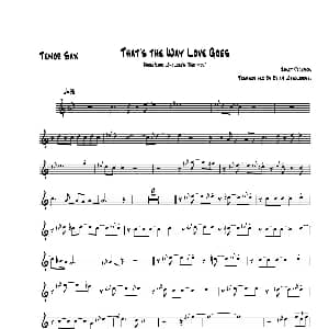 萨克斯谱 | Thats The Way Love Goes 次中音萨克斯