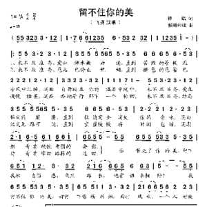 留不住你的美_歌谱投稿_词曲:许诺 倾听和弦
