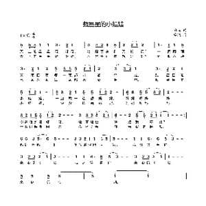 数星星的小娃娃_歌曲简谱_词曲:柏屿 李铖