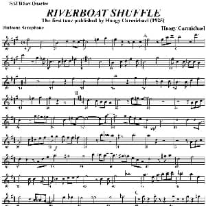 萨克斯谱 | RIVERBOAT SHUFFLE 四重奏 上低音萨克斯分谱