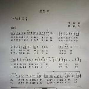 这些年_歌谱投稿_词曲:向远 杨晓