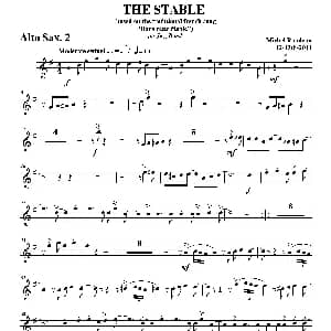 萨克斯谱 | THE STABLE 第二中音萨克斯分谱