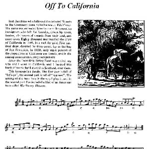 小提琴谱 | Off to California 爱尔兰民歌