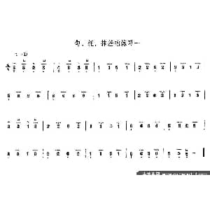 古筝谱 | 古筝勾 托 抹基础练习 4首 童宜风 李远榕