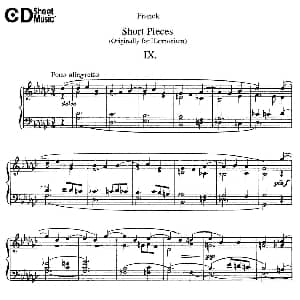 18 Short Pieces 钢琴谱 赛扎尔 弗兰克