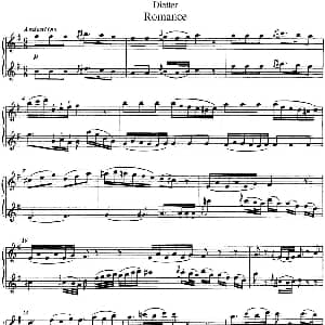 长笛曲谱 | 迪埃特长笛二重奏 Romance 浪漫曲 Dietter 迪埃特