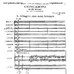 Concerto for 2 Pianos in d Minor 钢琴谱 弗朗西斯 普朗克 Francis Poulenc