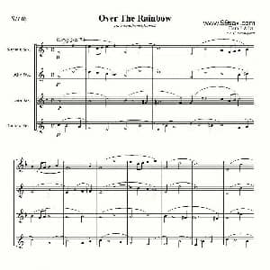 萨克斯谱 | Over The Rainbow 四重奏