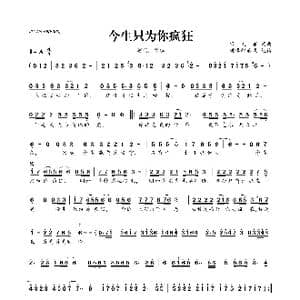 ​今生只为你疯狂_歌曲简谱_词曲:宋文军 宋文军