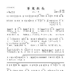 不见白头_歌曲简谱_词曲:​叶里 ​叶里
