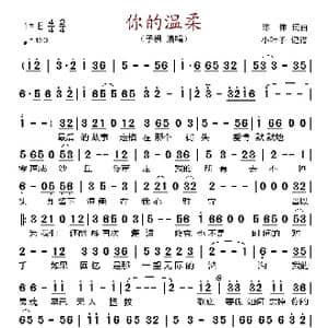 你的温柔_歌谱投稿_词曲:陈伟 陈伟