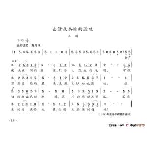 击溃反共派的进攻_歌谱投稿_词曲:陈志昂 陈志昂