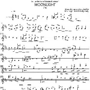 小提琴谱 | MOONLIGHT 月光 萨罗 索尔