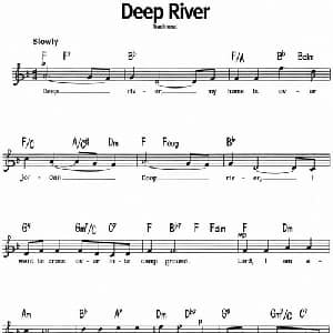 蓝调音乐:Deep River_外国歌谱