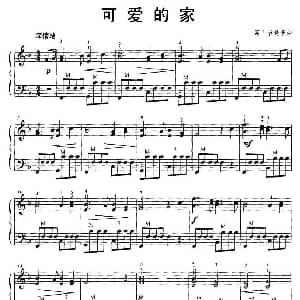 手风琴谱 | 可爱的家 英 毕晓普