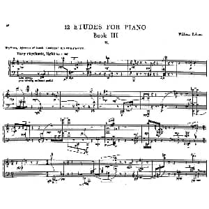 12 Etudes for Piano 钢琴谱 威廉 博尔科姆