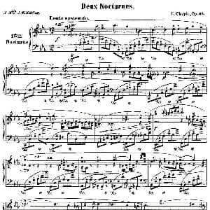 降E大调夜曲Op.55－2 钢琴谱 肖邦