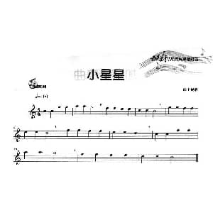 长笛曲谱 | 小星星 雪绒花
