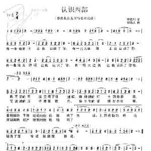 认识西部_民歌简谱_词曲:李京利 郭晓天