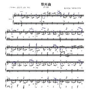 钢琴即兴曲 _歌曲简谱_词曲: YOYO CHEN
