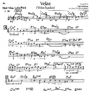 Velas 钢琴谱