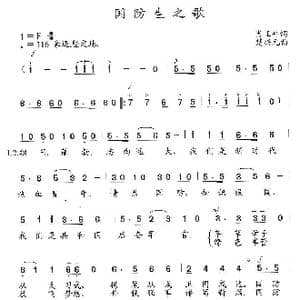 国防生之歌_歌曲简谱_词曲:肖正平 楚兴元