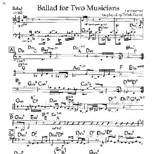 Ballad for Two Musicians 钢琴谱