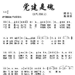 党建是魂_歌曲简谱_词曲:田七 栾凯