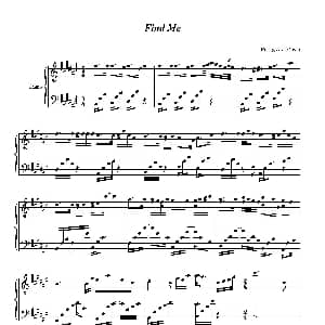Find Me 钢琴谱