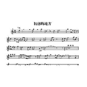 萨克斯谱 | 初恋的地方