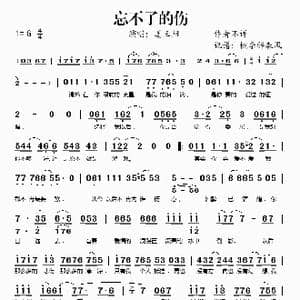 忘不了的伤_歌谱投稿
